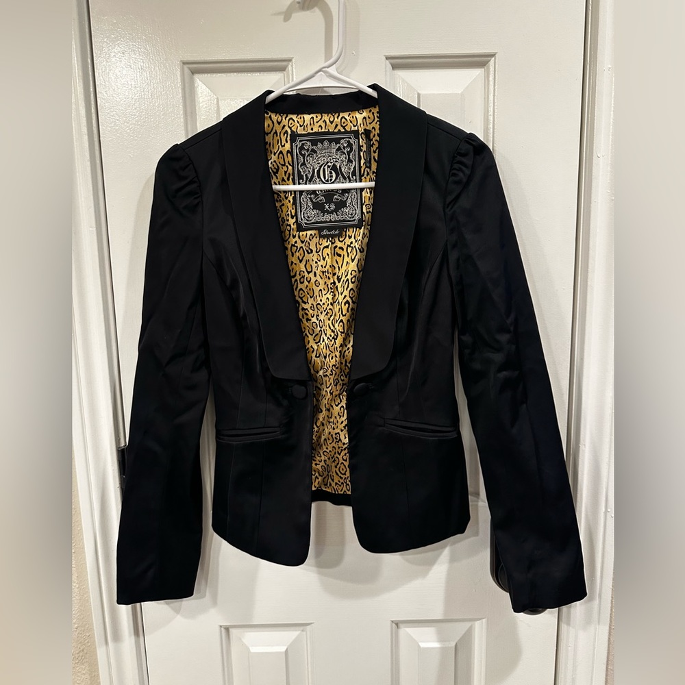 Guess Stretch Satin Blazer